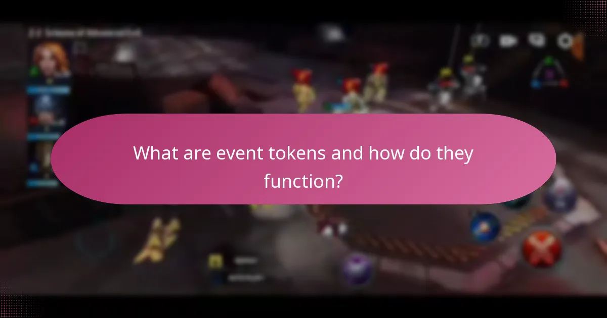 What are event tokens and how do they function?