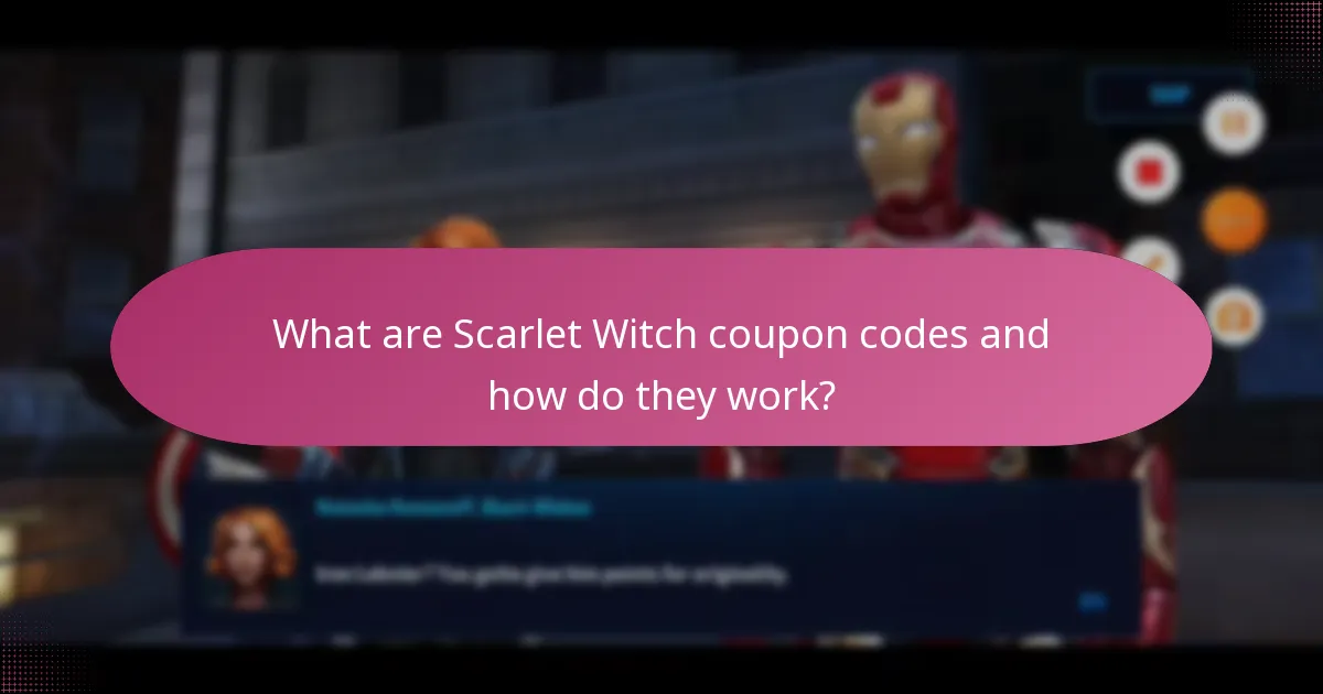 What unique rewards can I obtain with Scarlet Witch coupon codes?